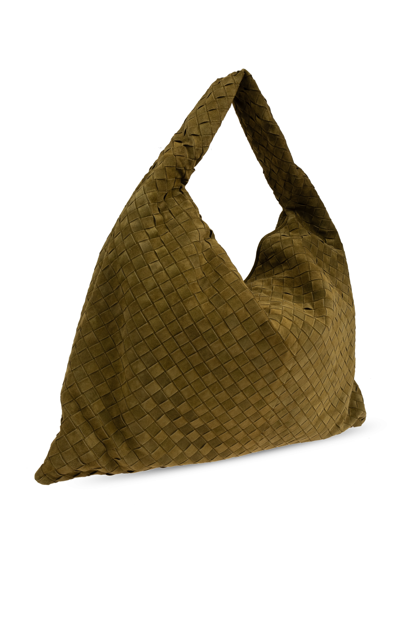 ショルダーバッグ・ポシェット Bottega Veneta Sand Suede Hop Shoulder Bag Bottega Veneta Woven Suede Crossbody Bag women - Glamood Outlet